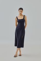 Chiara Square Neck Midi Dress