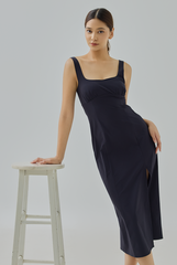 Chiara Square Neck Midi Dress