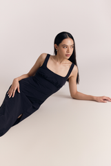 Chiara Square Neck Midi Dress