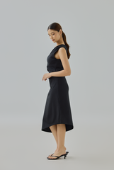 Alysa Asymmetrical Midi Dress
