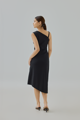 Alysa Asymmetrical Midi Dress