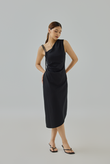Alysa Asymmetrical Midi Dress