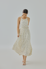 Aila Floral Tie-Back Maxi Dress