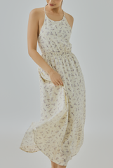 Aila Floral Tie-Back Maxi Dress