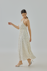 Aila Floral Tie-Back Maxi Dress