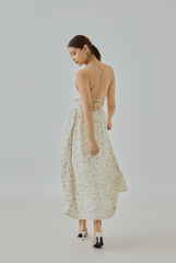 Aila Floral Tie-Back Maxi Dress