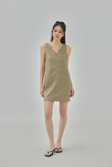 Xena Faux Leather Shift Dress