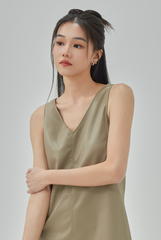 Xena Faux Leather Shift Dress