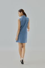 Phoebe Denim Low-Waist Dress
