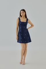 Blair Embroidered Eyelet Mini Dress