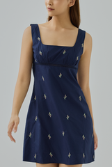 Blair Embroidered Eyelet Mini Dress