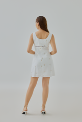 Blair Embroidered Eyelet Mini Dress