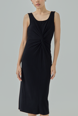Estelle Knotted Midi Dress