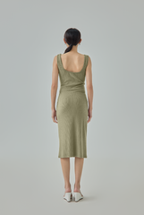 Estelle Knotted Midi Dress