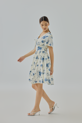 Raylia Floral Printed A-Line Mini Dress