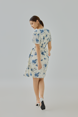 Raylia Floral Printed A-Line Mini Dress