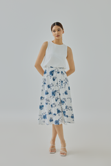 Raylia Floral Printed Blouson Dress