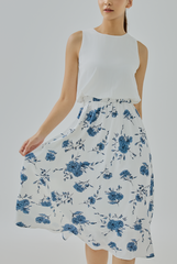 Raylia Floral Printed Blouson Dress