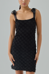 Amara Fringe-Textured Mini Dress