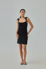Amara Fringe-Textured Mini Dress
