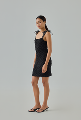Amara Fringe-Textured Mini Dress