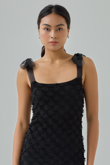 Amara Fringe-Textured Mini Dress