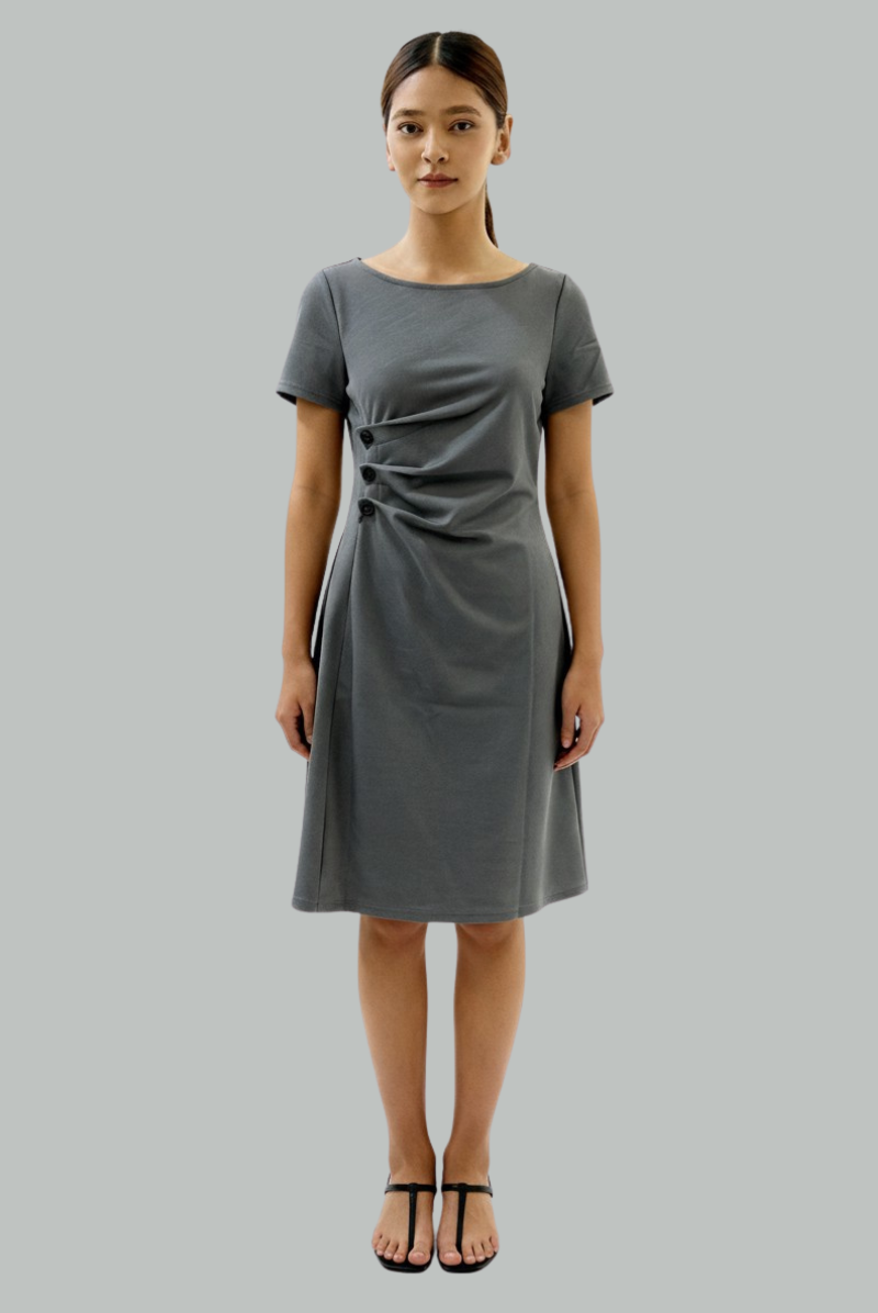 Krithy Side Button Dress