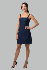 Calista Structured Square Neck Dress