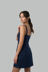 Calista Structured Square Neck Dress