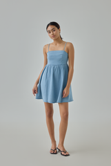 May Denim Babydoll Mini Dress