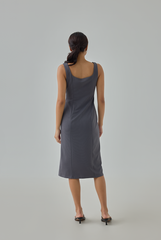 Blare Sculpt Midi Dress