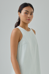 Tania Light Wash Denim Shift Dress
