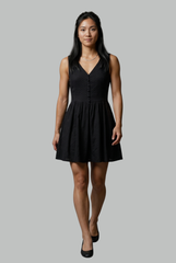 Lydia Textured Fit & Flare Dress