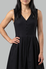 Lydia Textured Fit & Flare Dress