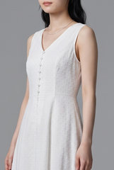 Lydia Textured Fit & Flare Dress