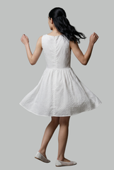 Lydia Textured Fit & Flare Dress
