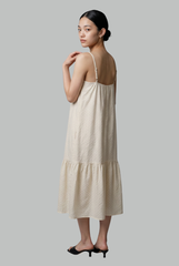 Lydia Textured Pocket Midi Dress