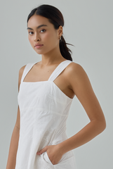 Elowen Padded Embroidered Mini Dress