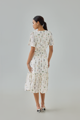 Aurelia Floral Printed Midi Dress