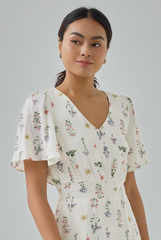 Aurelia Floral Printed Midi Dress