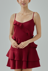 Ruby Ruffle Mini Dress