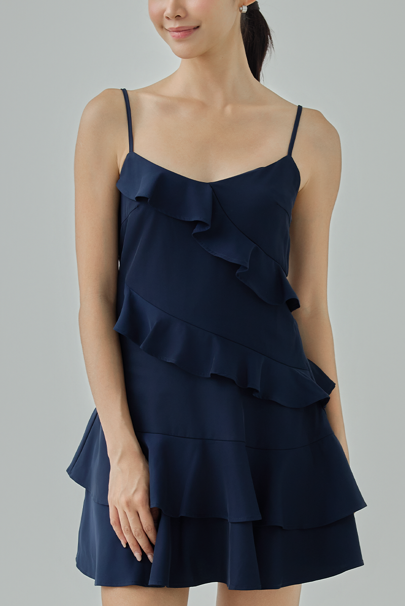 Ruby Ruffle Mini Dress