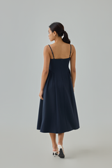 Liona Fit & Flare Midi Dress