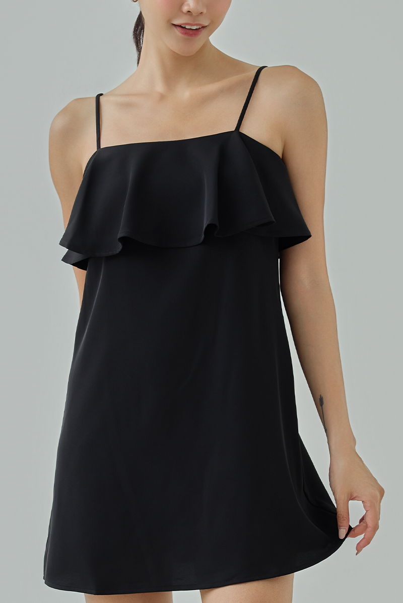 Arielle Overlay Babydoll Dress