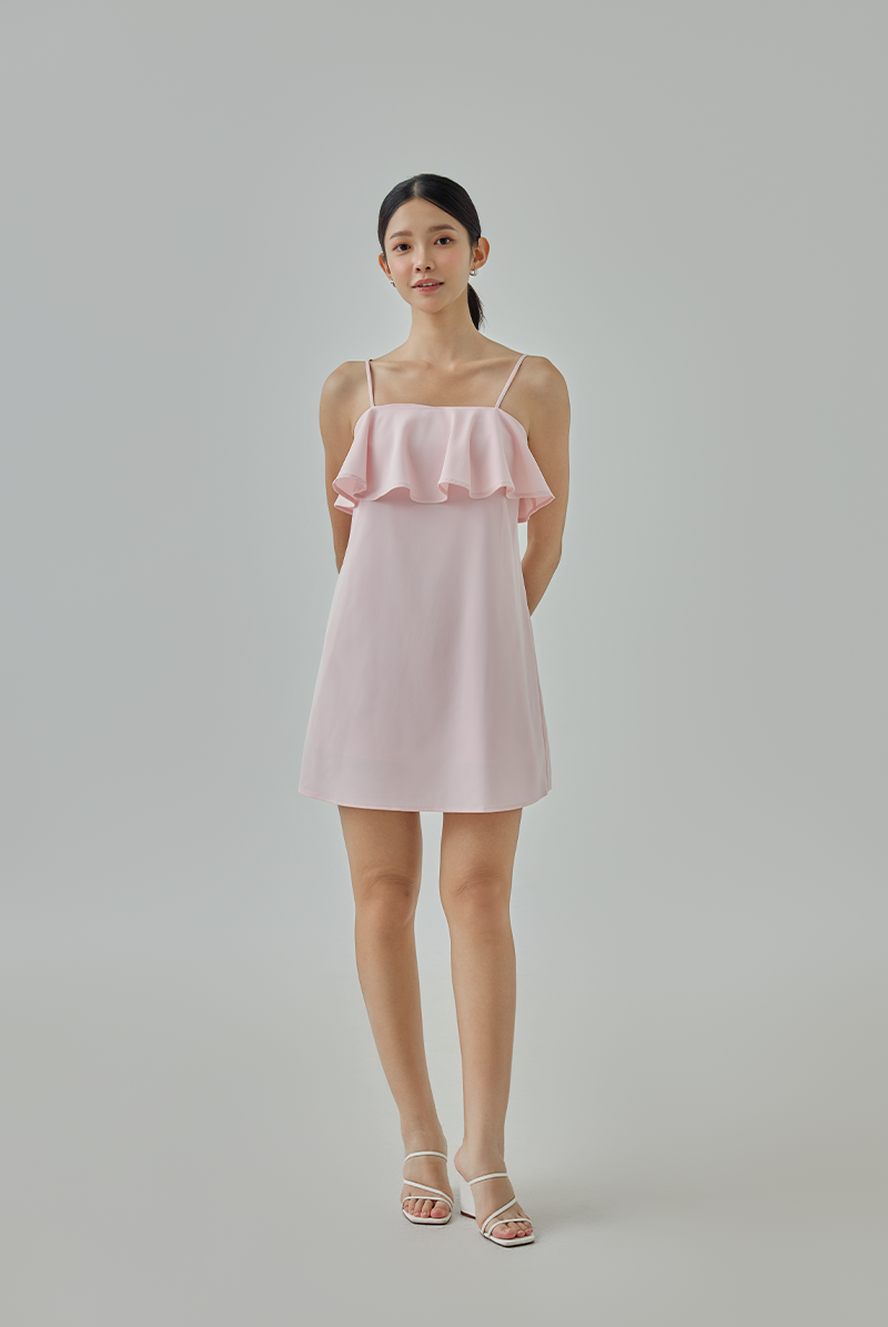 Arielle Overlay Babydoll Dress
