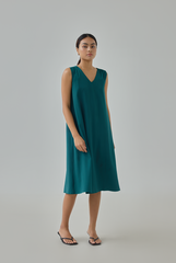Nadine Tie-Back Flow Midi Dress