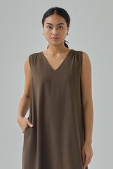 Nadine Tie-Back Flow Midi Dress