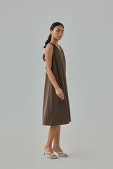 Nadine Tie-Back Flow Midi Dress