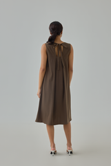 Nadine Tie-Back Flow Midi Dress