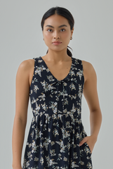 Sonia Floral Printed Midi Dress